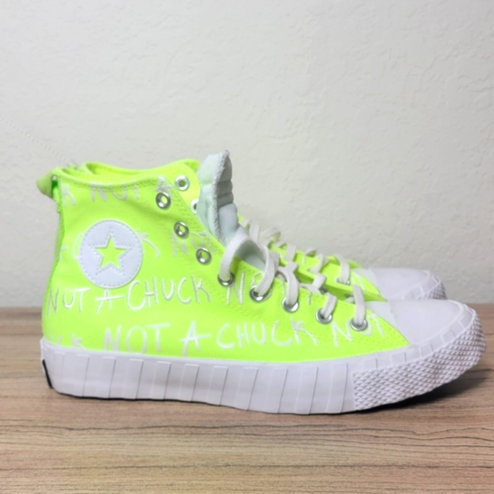 NWT Converse Not a Chuck hightop neon yellow/green